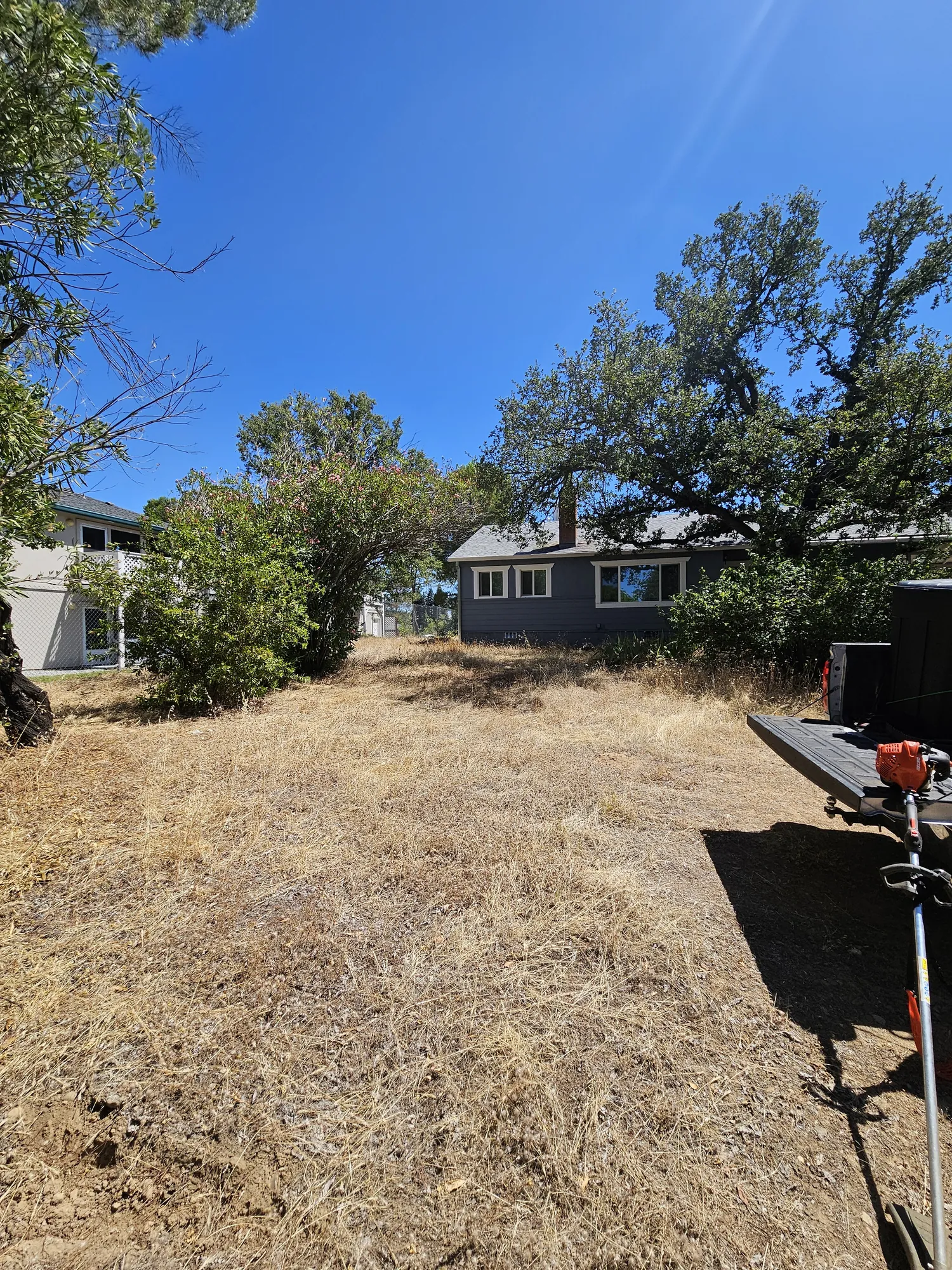 Brush clearing and weed abatement in Happy Valley, CA